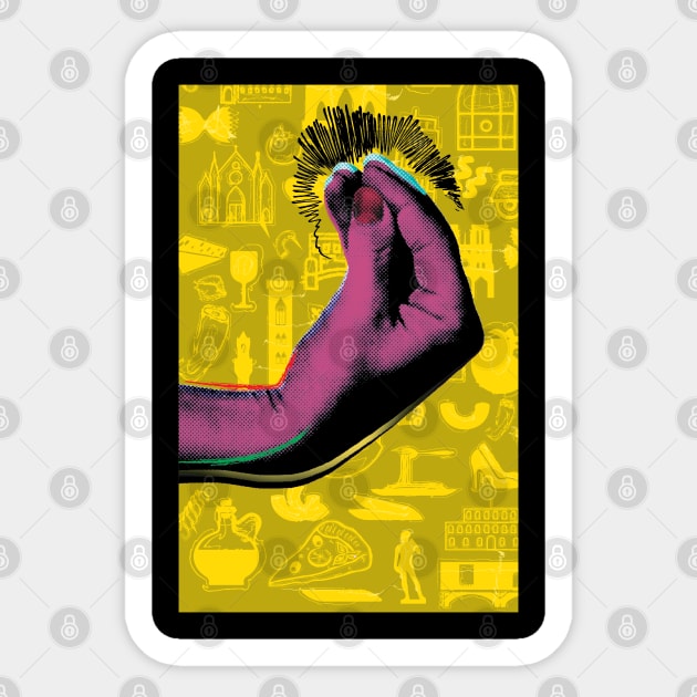 Italian Gesture Sticker by Laura Contarino